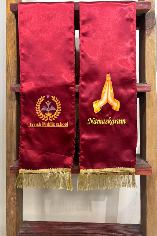 Ayush Public School Customised Stole ( MOQ -200 ) - Luxurion World
