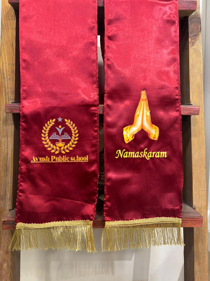 Ayush Public School Customised Stole ( MOQ -200 ) - Luxurion World