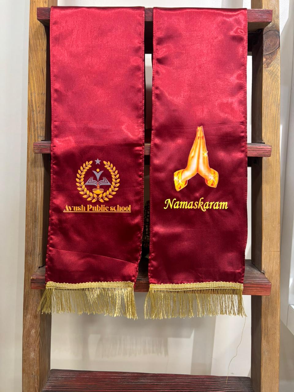 Ayush Public School Customised Stole ( MOQ -200 ) - Luxurion World